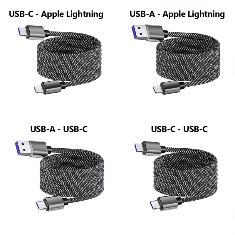 Tidy Charge™  Magnetic Recoil Charger